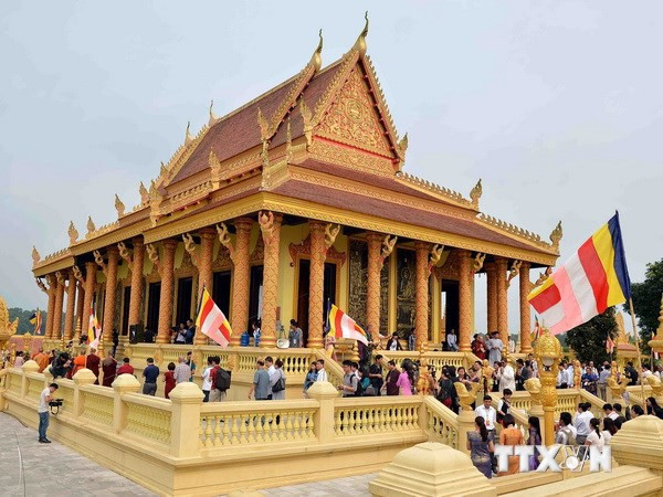 Chùa Khmer trong không gian Làng Văn hóa, du lịch các dân tộc Việt Nam. Ảnh: Thanh Hà - TTXVN Phê duyệt nhiệm vụ lập Quy hoạch mạng lưới cơ sở văn hóa và thể thao thời kỳ 2021-2030, tầm nhìn đến năm 2045 ảnh 1