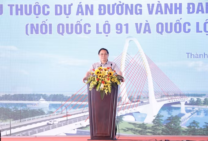 Thủ tướng Phạm Minh Chính dự khởi công dự án Đường Vành đai phía Tây thành phố Cần Thơ ảnh 3