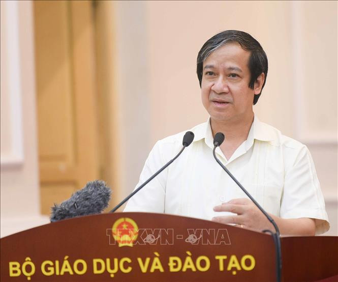 Bộ trưởng Bộ Giáo dục và Đào tạo Nguyễn Kim Sơn. TTXVN phát Quy chế mới về tuyển sinh và đào tạo trình độ tiến sĩ: Đảm bảo học thật – nghiên cứu thật ảnh 1