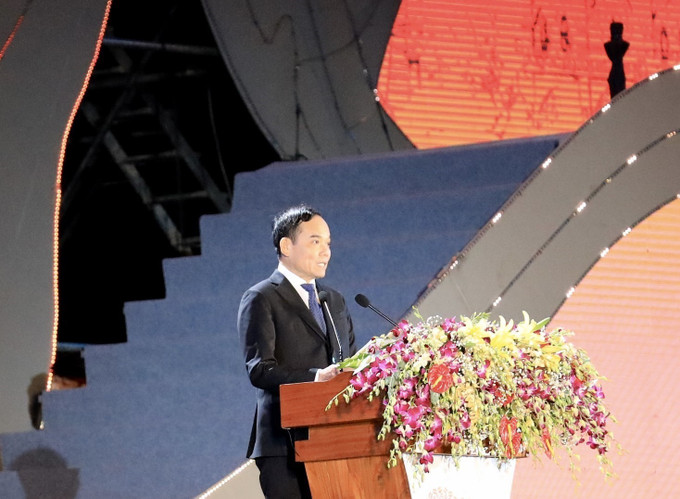 Phó Thủ tướng Trần Lưu Quang phát biểu tại lễ khai mạc. Ảnh: Nhật Anh - TTXVN Khai mạc Lễ hội Cà phê Buôn Ma Thuột lần thứ 8 ảnh 2