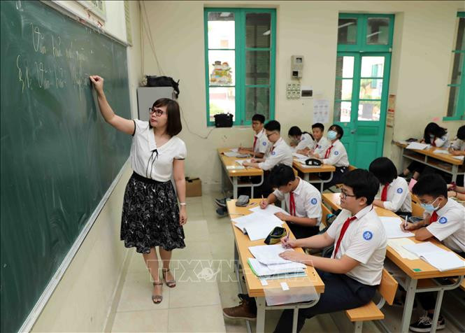 Trường Trưng Vương ở Hà Nội thực hiện chủ trương đổi mới căn bản, toàn diện giáo dục và đào tạo. Ảnh: Thanh Tùng-TTXVN Một số điểm mới của Kỳ thi tuyển sinh vào lớp 10 năm học 2020-2021 tại Hà Nội ảnh 1