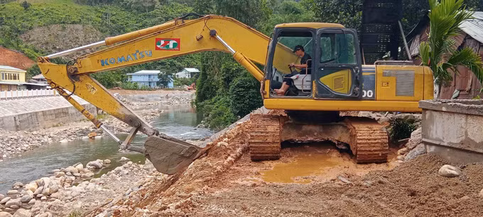 Hoàn thành kè chống sạt lở, bảo đảm an toàn khu dân cư xã Trà Leng, Quảng Nam ảnh 1