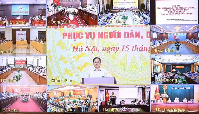 Thủ tướng Phạm Minh Chính chủ trì Hội nghị trực tuyến toàn quốc về cải cách hành chính ảnh 2