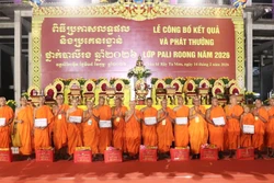 Hội Đoàn kết Sư sãi yêu nước TP Cần Thơ tổ chức kỳ thi Pali Roong năm học 2025 - 2026