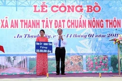 Xã đảo An Thạnh Tây, Sóc Trăng được công nhận đạt chuẩn nông thôn mới
