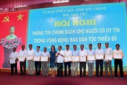 Phát huy vai trò người có uy tín trong đồng bào dân tộc thiểu số ở Sóc Trăng