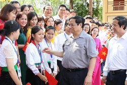 Thủ tướng Phạm Minh Chính kiểm tra công tác chuẩn bị năm học mới tại Phú Thọ