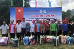Xây nhà tái định cư cho các hộ dân bị thiệt hại do mưa lũ tại huyện Văn Yên, Yên Bái