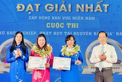 Chị Lưu Thị Mỹ Duyên khởi nghiệp với sản phẩm từ tài nguyên bản địa