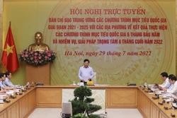 Phó Thủ tướng Thường trực Phạm Bình Minh chủ trì hội nghị. Ảnh: TTXVN