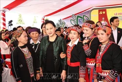 Chủ tịch Quốc hội Nguyễn Thị Kim Ngân dự Ngày hội đại đoàn kết toàn dân tộc tại xã Quang Minh, tỉnh Yên Bái
