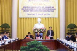 Công bố Lệnh của quyền Chủ tịch nước về Luật Khám bệnh, chữa bệnh vừa được Quốc hội thông qua