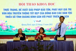 Bảo tồn, phát huy văn hóa đồng bào dân tộc thiểu số tỉnh Quảng Bình gắn với phát triển du lịch