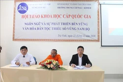 Đoàn chủ tịch chủ trì hội thảo. Ảnh: Thanh Hòa- TTXVN