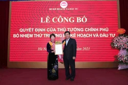 Công bố quyết định bổ nhiệm bà Nguyễn Thị Bích Ngọc làm Thứ trưởng Bộ Kế hoạch và Đầu tư