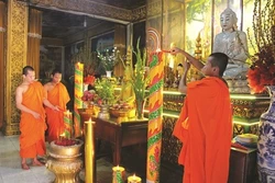 Đồng bào Khmer ở Sóc Trăng đón mùa Nhập hạ an toàn, tiết kiệm