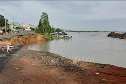 Khẩn trương khắc phục sự cố sạt lở trên Quốc lộ 91