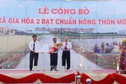 Xã căn cứ kháng chiến Gia Hòa 2, tỉnh Sóc Trăng đạt chuẩn nông thôn mới