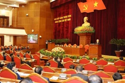 Phiên bế mạc Hội nghị lần thứ 8 Ban Chấp hành Trung ương Đảng Cộng sản Việt Nam khóa XIII. Ảnh: Trí Dũng – TTXVN