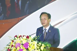 Chủ tịch UBND tỉnh Bạc Liêu Phạm Văn Thiều phát biểu khai mạc Ngày hội Du lịch Nông nghiệp, Nông thôn và Sản phẩm OCOP tỉnh Bạc Liêu năm 2023. Ảnh: Chanh Đa - TTXVN