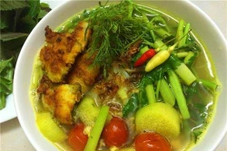 Giản dị bún cá rô đồng Hải Dương