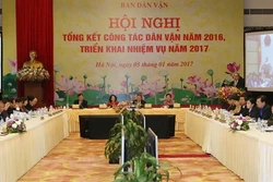 Hội nghị trực tuyến toàn quốc triển khai công tác dân vận năm 2017