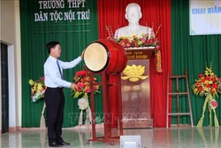 Ông Võ Văn Thưởng dự khai giảng năm học mới tại Trường Trung học phổ thông Dân tộc nội trú tỉnh Ninh Thuận