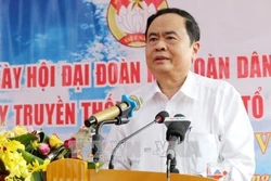 Chủ tịch Ủy ban Trung ương MTTQ Việt Nam Trần Thanh Mẫn dự ngày hội đại đoàn kết tại Phú Thọ
