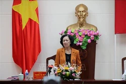 Trưởng ban Dân vận Trung ương Trương Thị Mai làm việc tại Bình Thuận về công tác dân tộc