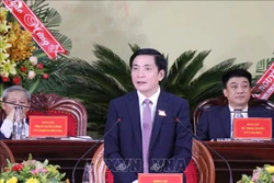 Đồng chí Bùi Văn Cường, Ủy viên Trung ương Đảng tái cử chức danh Bí thư Tỉnh ủy Đắk Lắk, nhiệm kỳ 2020 – 2025. Ảnh: Tuấn Anh – TTXVN