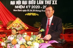 ng Đoàn Hồng Phong tái đắc cử Bí thư Tỉnh ủy Nam Định khóa XX, nhiệm kỳ 2020 - 2025. Ảnh: Văn Đạt - TTXVN