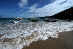 Quang cảnh bờ biển trên đảo Palawan của Philippines. Ảnh: AFP/TTXVN