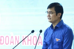 Tân Bí thư thứ nhất Trung ương Đoàn Bùi Quang Huy phát biểu tại Hội nghị. Ảnh: TTXVN phát