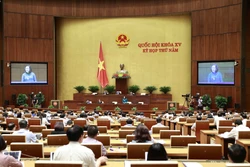 Trưởng Ban Công tác đại biểu thuộc Ủy ban Thường vụ Quốc hội Nguyễn Thị Thanh giải trình, làm rõ một số vấn đề đại biểu Quốc hội nêu. Ảnh: Doãn Tấn - TTXVN