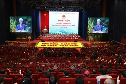 Đồng chí Đỗ Văn Chiến, Ủy viên Trung ương Đảng, Bộ trưởng, Chủ nhiệm Ủy ban Dân tộc trình bày báo cáo chính trị tại Đại hội. Ảnh: Văn Điệp - TTXVN
