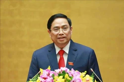 Thủ tướng Chính phủ Phạm Minh Chính phát biểu nhậm chức. Ảnh: Phương Hoa - TTXVN