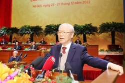 Tổng Bí thư Nguyễn Phú Trọng phát biểu chỉ đạo đại hội. Ảnh: Trí Dũng –TTXVN