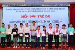 Bạc Liêu chung tay vì trẻ em nghèo, trẻ em dân tộc thiểu số