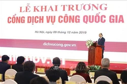 Thủ tướng Nguyễn Xuân Phúc dự Lễ khai trương Cổng Dịch vụ công quốc gia