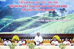 Thủ tướng Nguyễn Xuân Phúc chủ trì cuộc làm việc của Tiểu ban Kinh tế-Xã hội với các tỉnh miền núi phía bắc