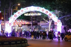 Không gian Phố đi bộ Kỳ Lừa (thành phố Lạng Sơn). Ảnh: Quang Duy – TTXVN