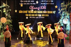 Một tiết mục dự thi của các thí sinh. Ảnh: Thái Hùng - TTXVN