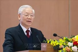 Tổng Bí thư, Chủ tịch nước Nguyễn Phú Trọng phát biểu. Ảnh: Thống Nhất – TTXVN