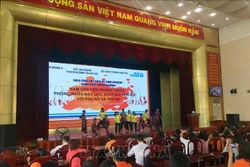 Chương trình "Tháng hành động vì bình đẳng giới và phòng ngừa ứng phó với bạo lực trên cơ sở giới" được tổ chức tại Tp. Hồ Chí Minh. Ảnh: Thanh Vũ – TTXVN