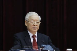 Tổng Bí thư Nguyễn Phú Trọng phát biểu khai mạc Hội nghị. Ảnh: Phương Hoa –TTXVN