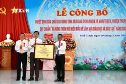 An Giang công nhận Vĩnh Trạch là xã nông thôn mới kiểu mẫu đầu tiên
