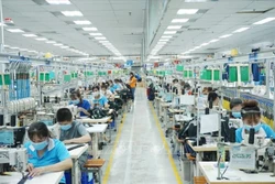 Hiện đã có gần 90% doanh nghiệp tại Bình Dương phục hồi lại sản xuất với hơn 500.000 lao động trở lại nhà máy làm việc. Ảnh: Chí Tưởng -TTXVN 