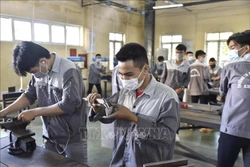 Một số chương trình đào tạo chất lượng cao của trường Cao Đẳng Công nghệ Hà Tĩnh đạt tỷ lệ 100% học sinh ra trường có việc làm. Ảnh: TTXVN phát 