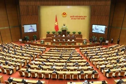 Quang cảnh phiên khai mạc Kỳ họp thứ mười, Quốc hội khóa XIV. Ảnh: Văn Điệp - TTXVN