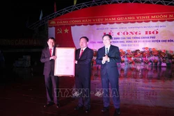 Lễ công bố quyết định công nhận xã An toàn khu, vùng An toàn khu trên địa bàn tỉnh Bắc Kạn